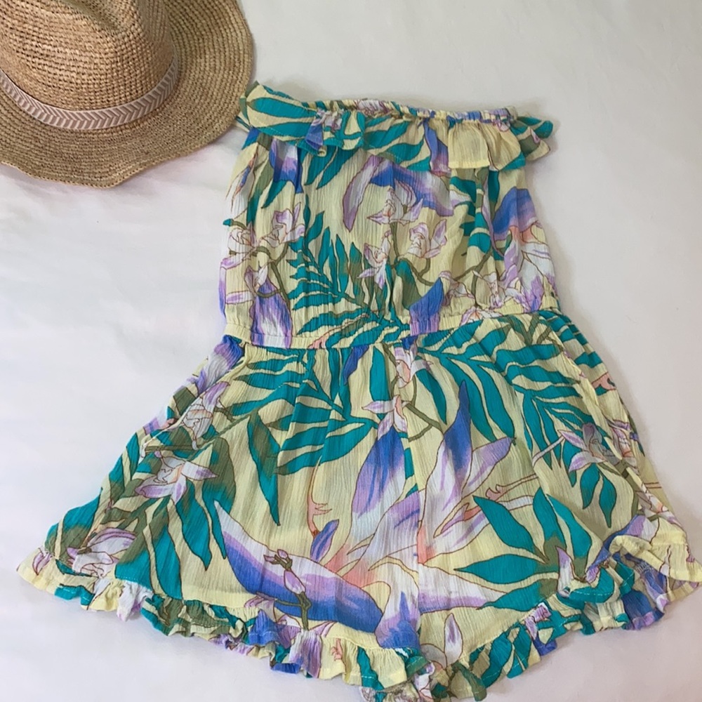 floral billabong romper